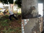 Moradores fazem multirão para limpar terreno e predio em parque na zona leste de SP. Foto: Arquivo Pessoal